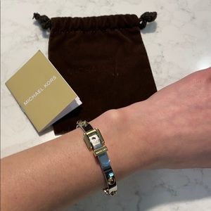 Michael Kors Silver and Gold Bangle